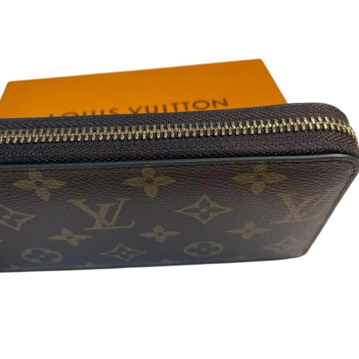 Louis Vuitton Monogram Zippy Zip Around Long Wallet Purse Brown