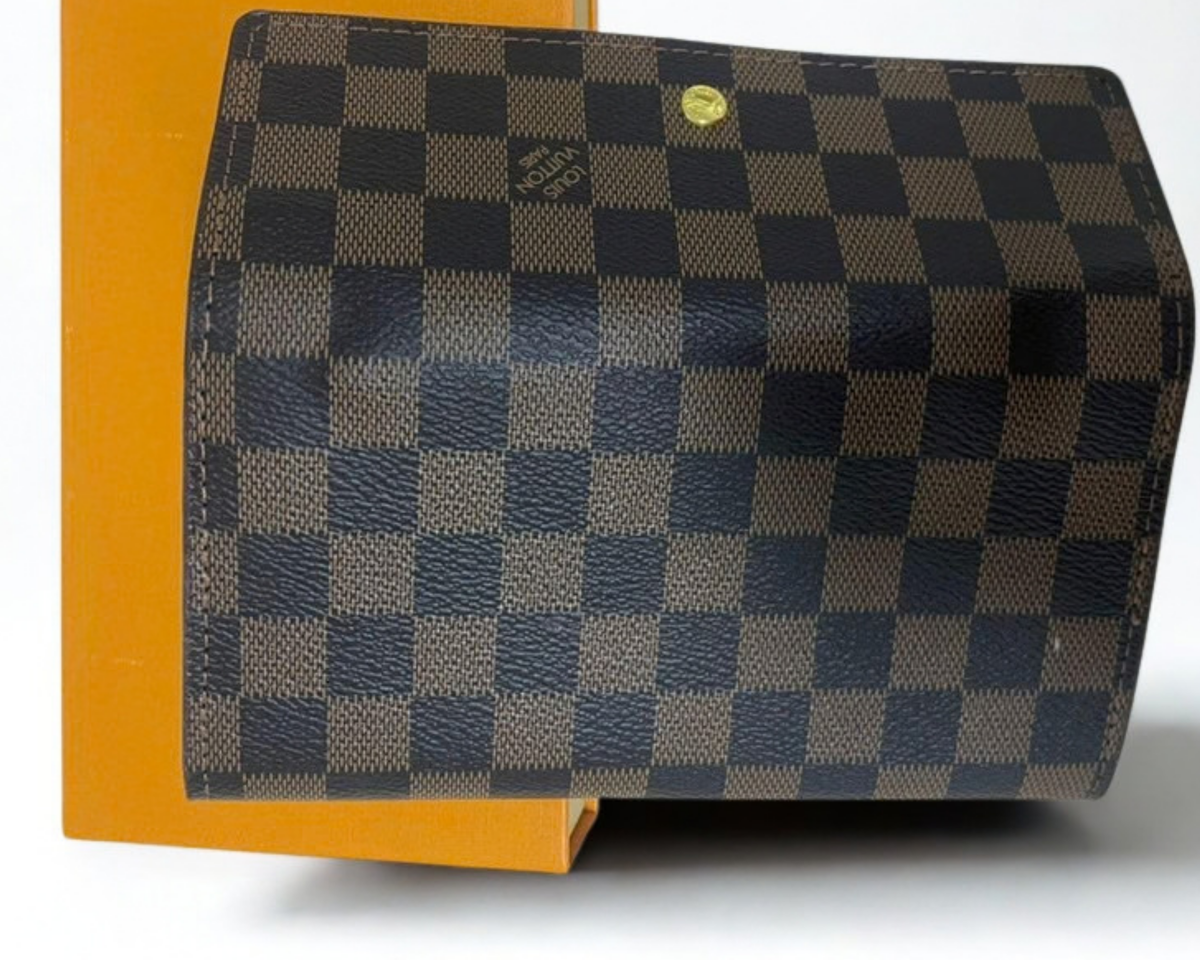 Louis Vuitton Portefeuille Sarah Damier Ebene Long Wallet