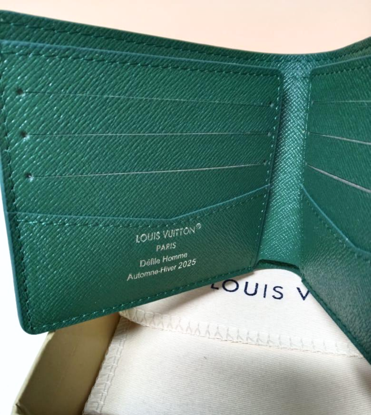 Louis Vuitton LV Golf Monogram Green Wallet | Mens Bifold |W/B