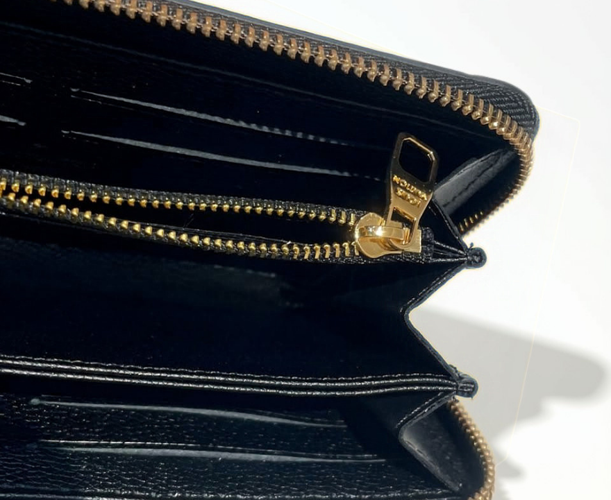 Louis Vuitton Monogram Empreinte Zippy Wallet Noir Black
