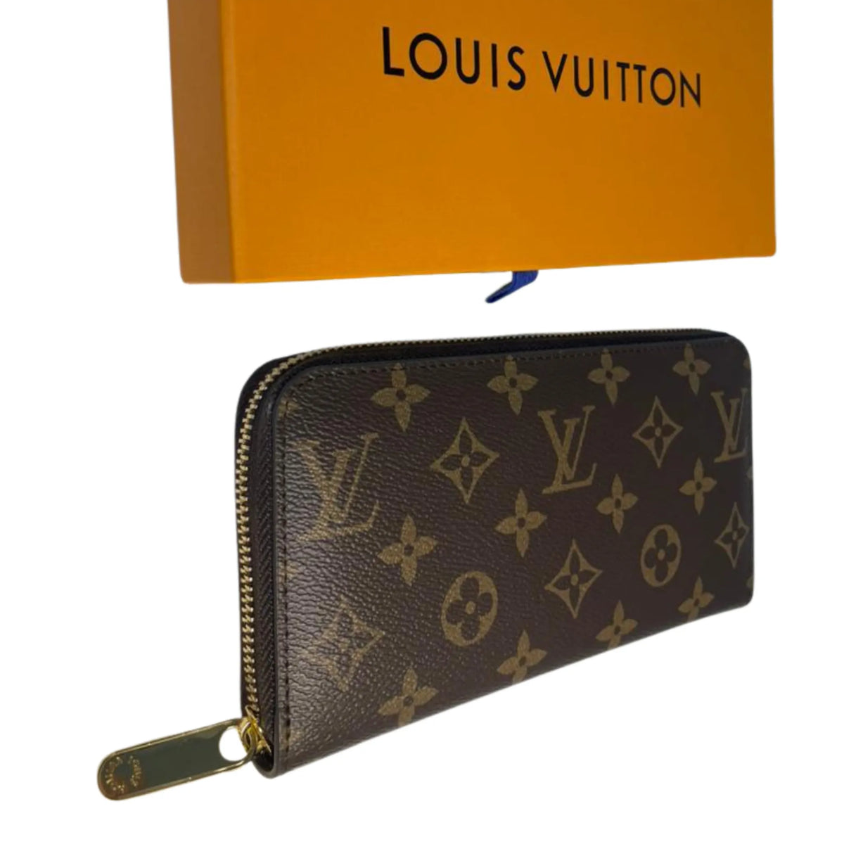 Louis Vuitton Monogram Zippy Zip Around Long Wallet Purse Brown