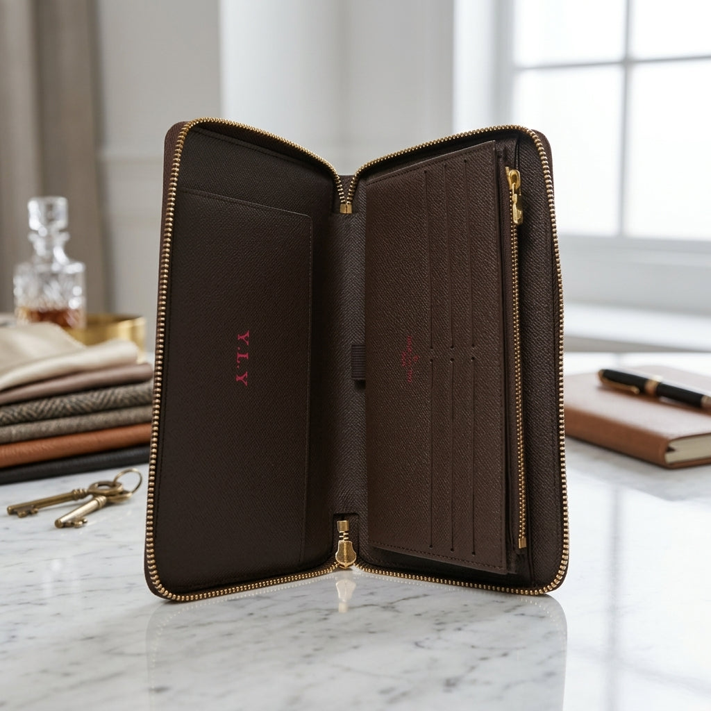 Louis Vuitton Zippy Organizer Damier Ebene Wallet