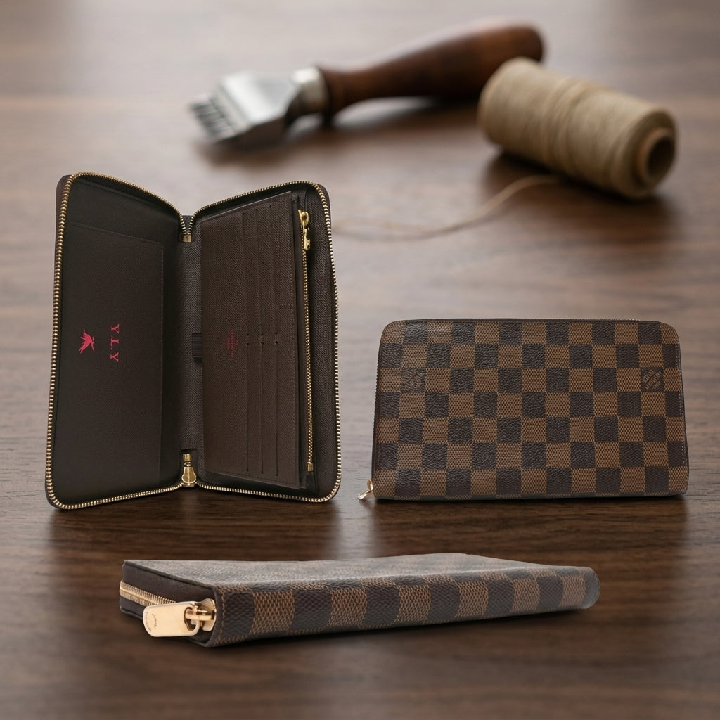 Louis Vuitton Zippy Organizer Damier Ebene Wallet
