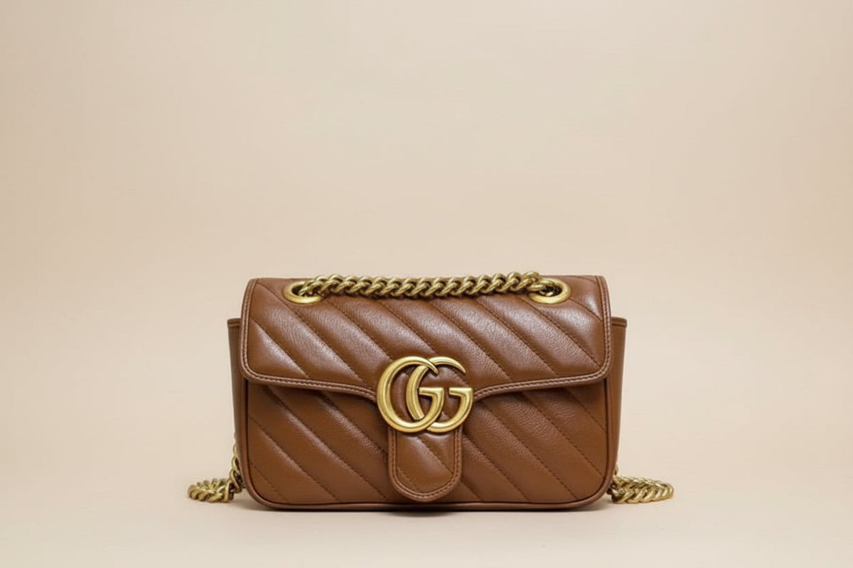 Gucci GG Marmont Small Shoulder Bag — Matelassé Leather