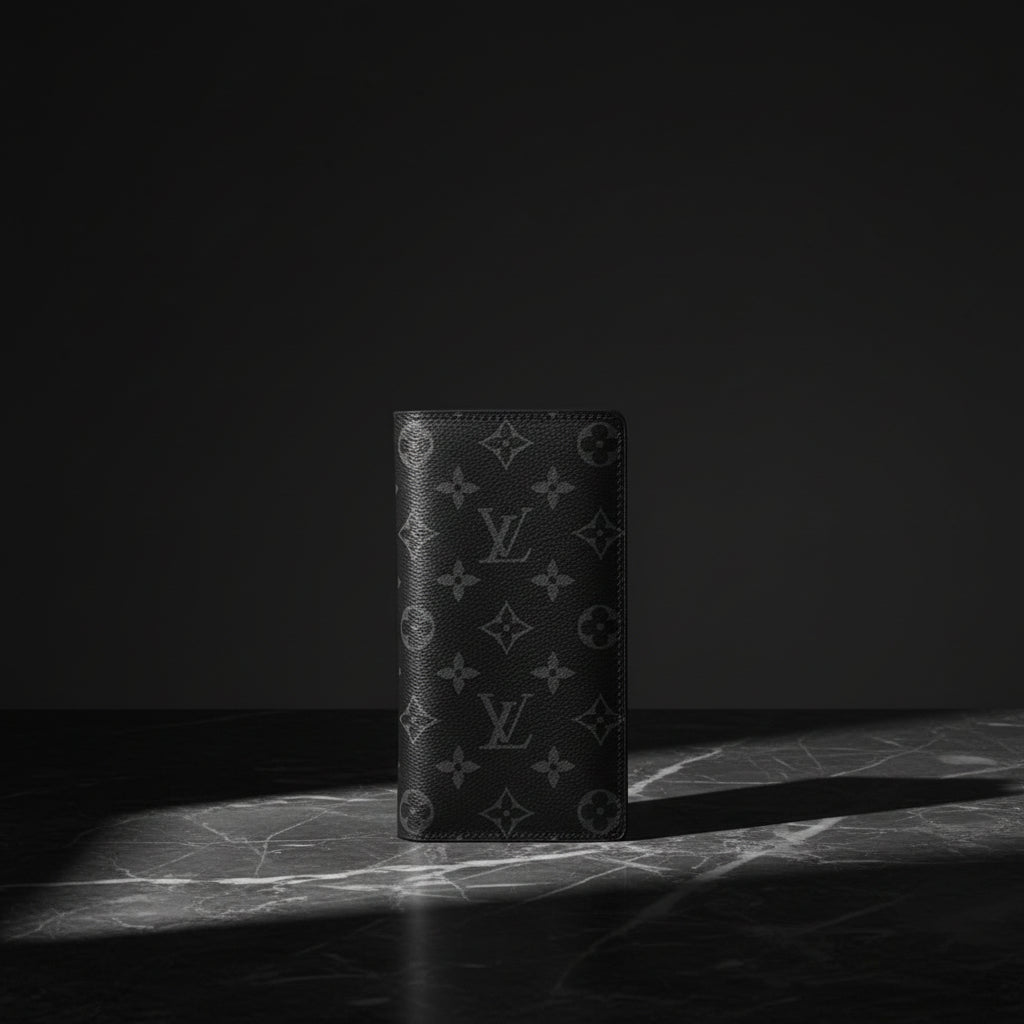 Louis Vuitton Brazza Wallet — Monogram Eclipse (M61697)