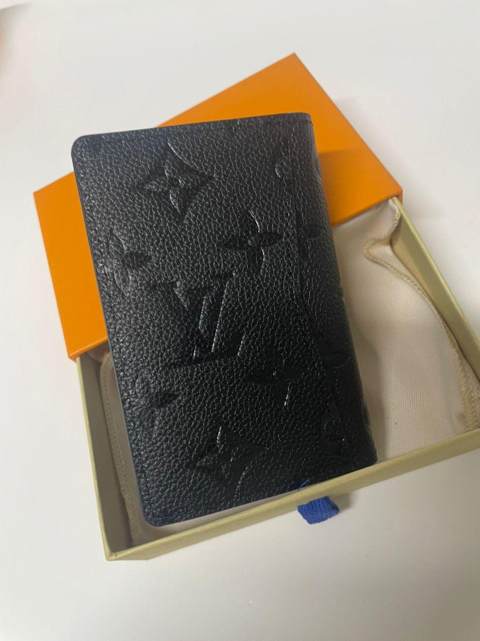 Louis Vuitton Monogram Empreinte Black Leather Pocket Organizer