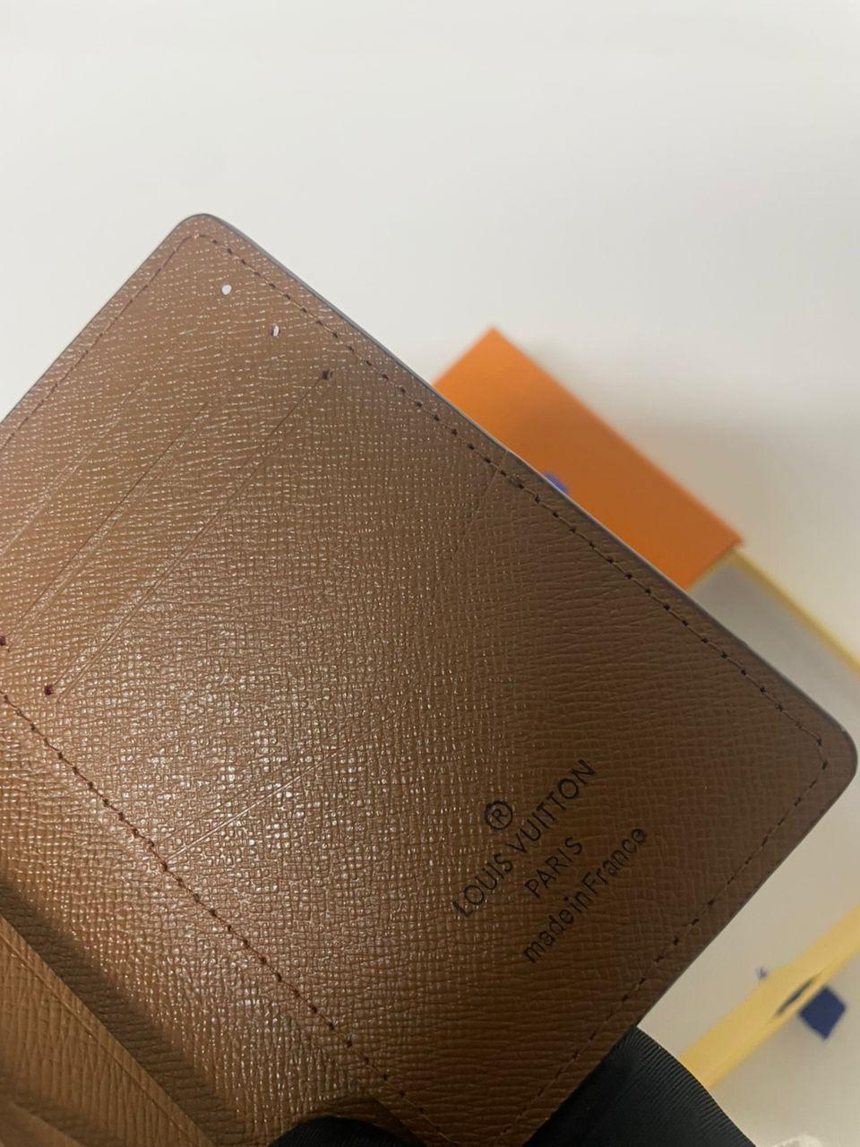 Louis Vuitton Monogram Brown Pocket Organizer Canvas Card Holder Wallet with Box