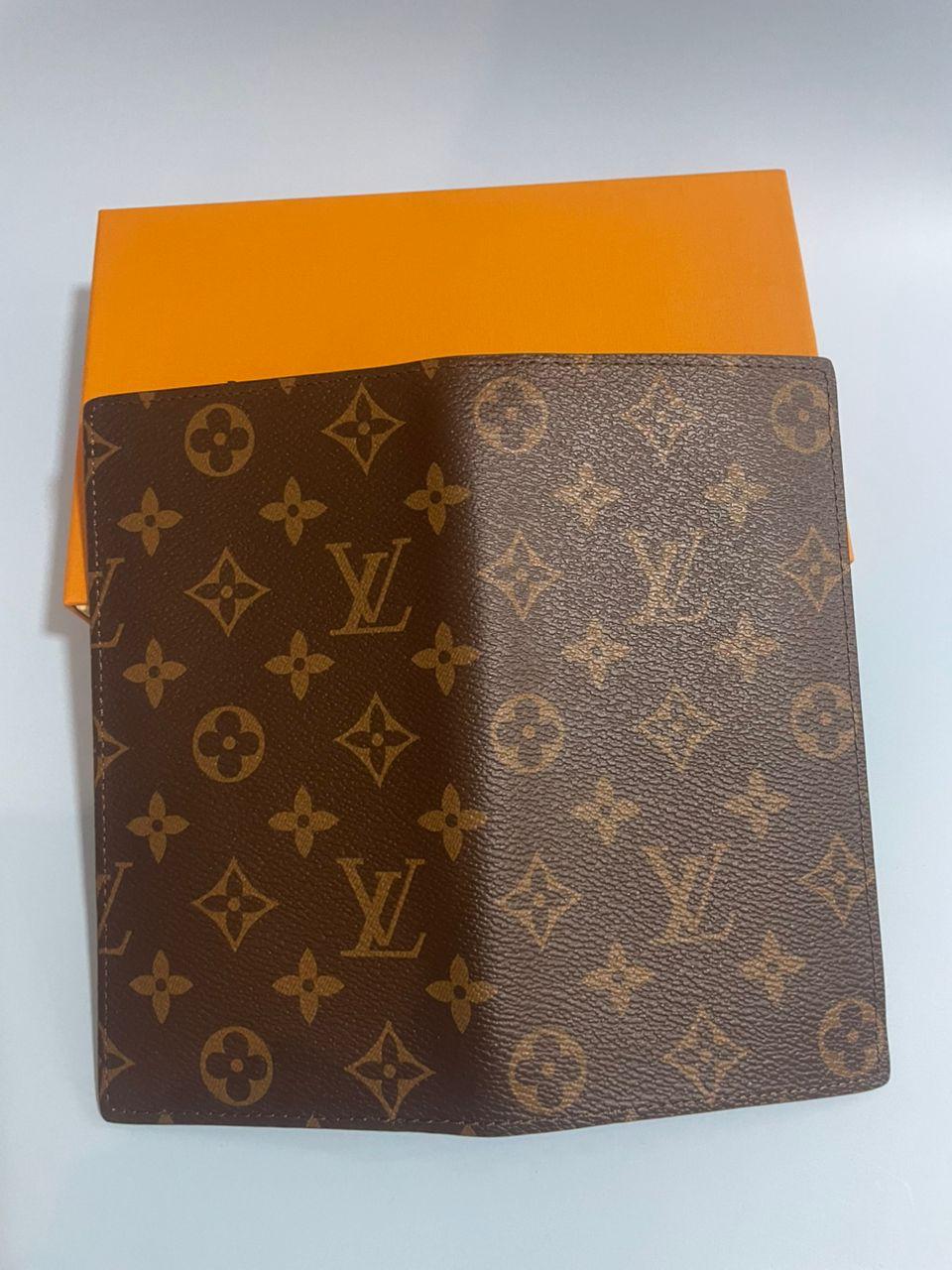 Louis Vuitton Monogram Porte feiulle Brazza Long Wallet Purse Brown