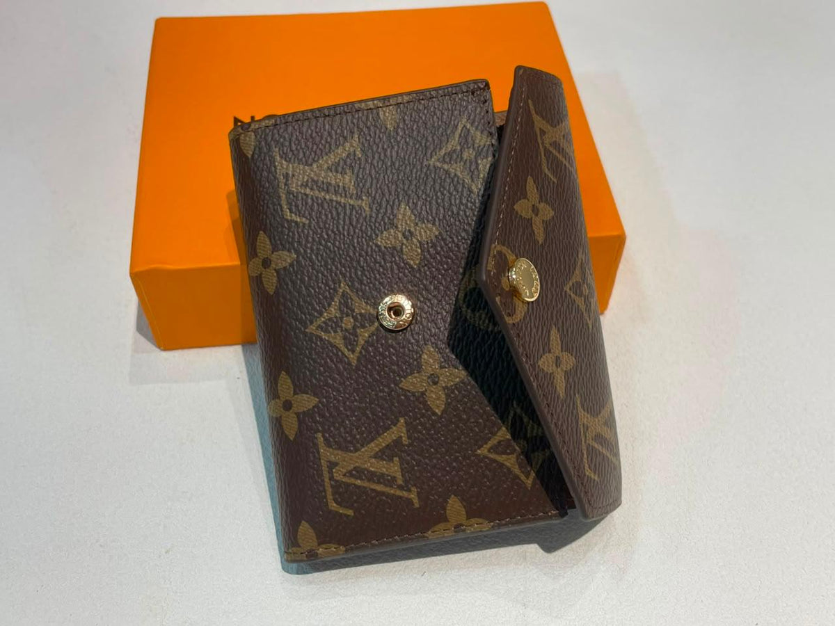 Louis Vuitton Monogram Victorine Brown Leather Women's Wallet