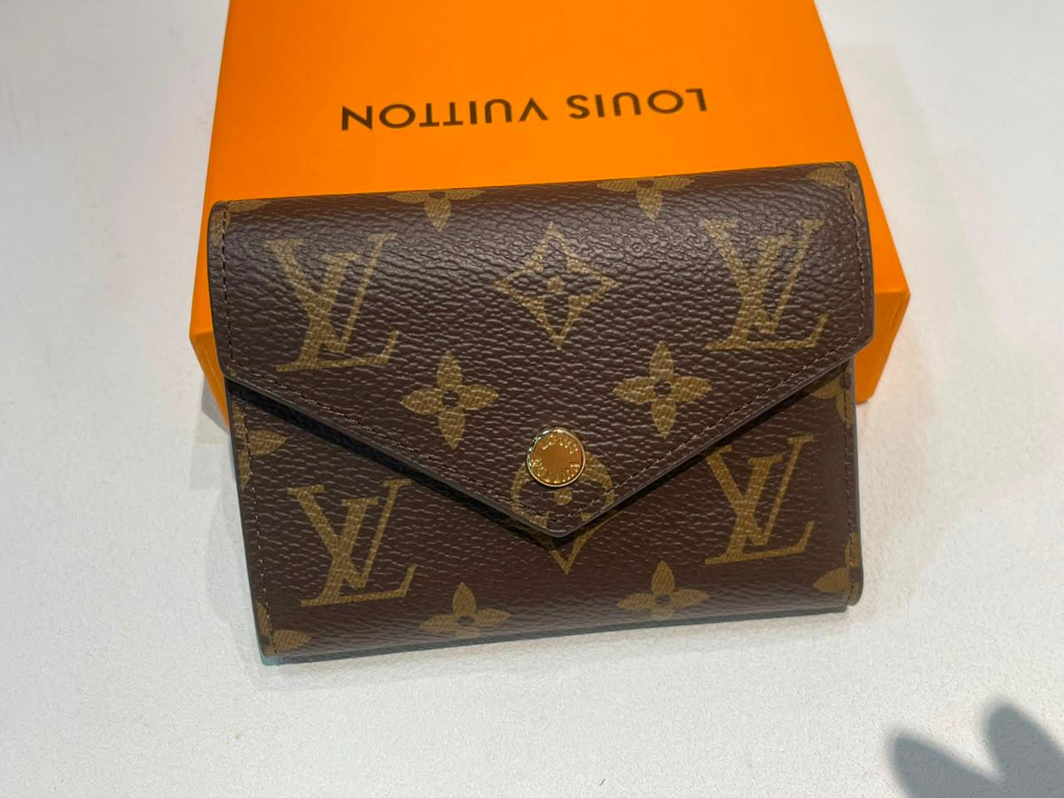 Louis Vuitton Monogram Victorine Brown Leather Women's Wallet