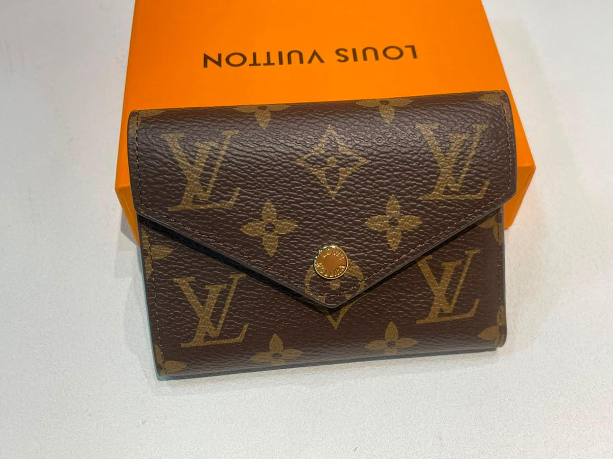 Louis Vuitton Monogram Victorine Brown Leather Women's Wallet