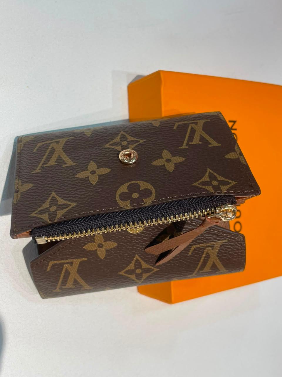 Louis Vuitton Monogram Victorine Brown Leather Women's Wallet