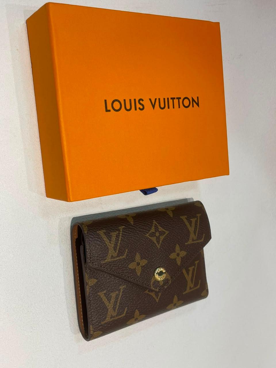 Louis Vuitton Monogram Victorine Brown Leather Women's Wallet