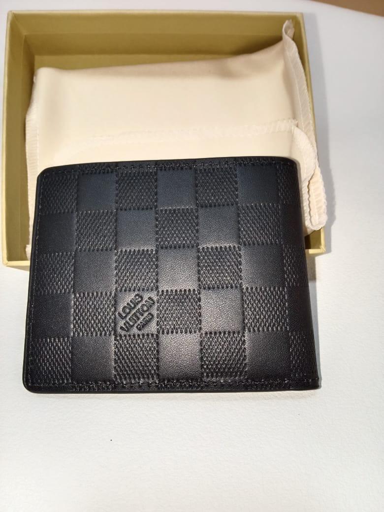 Louis Vuitton Damier Graphite Multiple Wallet Black Leather Bifold Men's