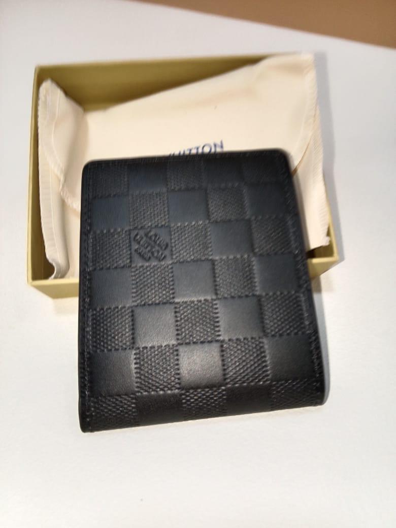 Louis Vuitton Damier Graphite Multiple Wallet Black Leather Bifold Men's