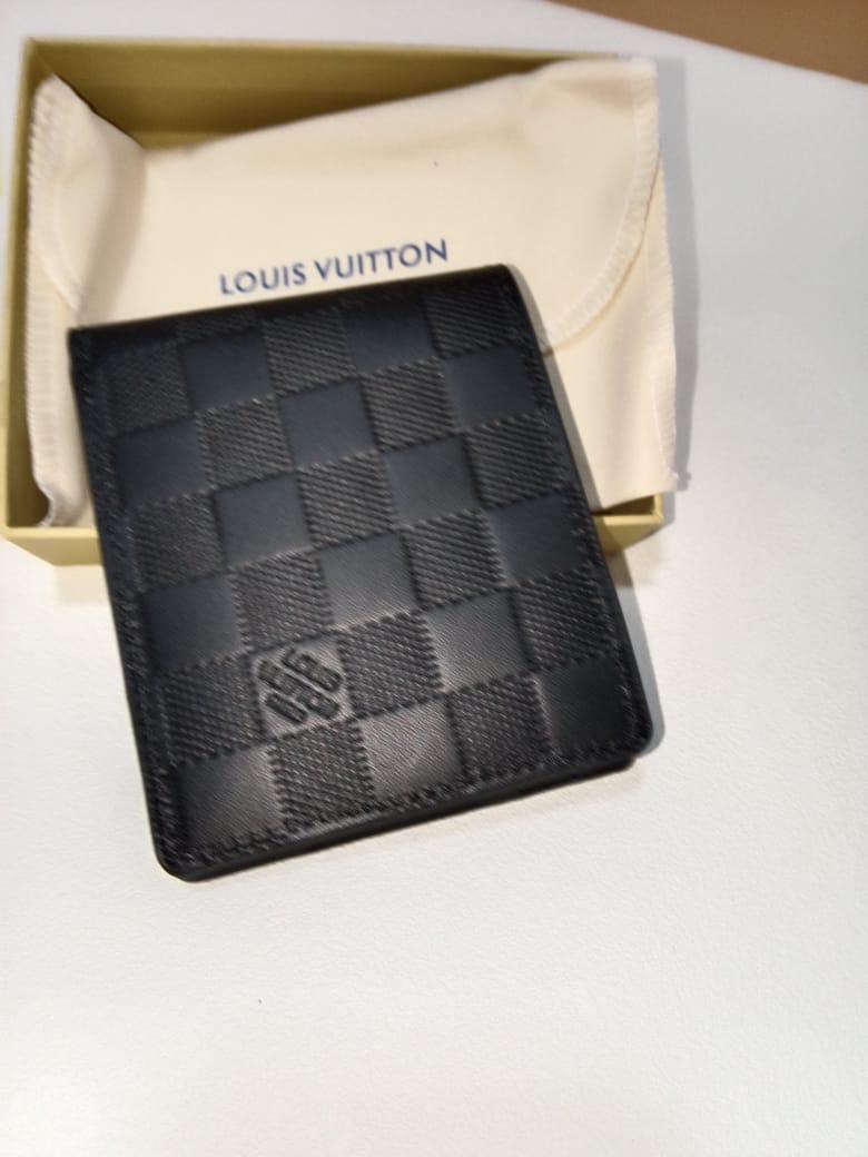 Louis Vuitton Damier Graphite Multiple Wallet Black Leather Bifold Men's