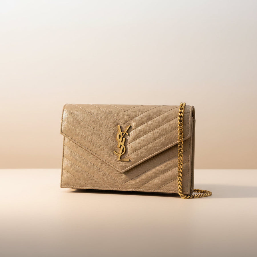 Saint Laurent Envelope Chain Wallet Bag